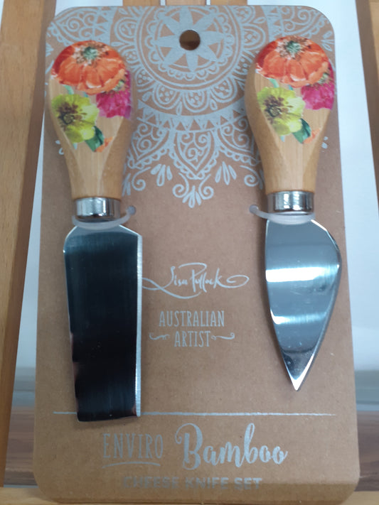 Lisa Pollock Zesty Spring Cheese Knife Set