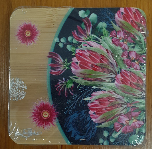 Lisa Pollock Coaster Set Blush Beauty