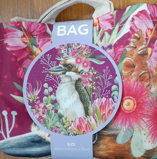 Reusable Shopping Bag Lisa Pollock Blush Kookaburra