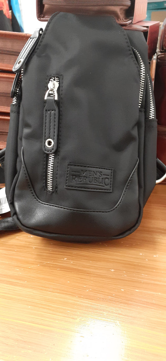 Backpack Single Strap Nylon Black