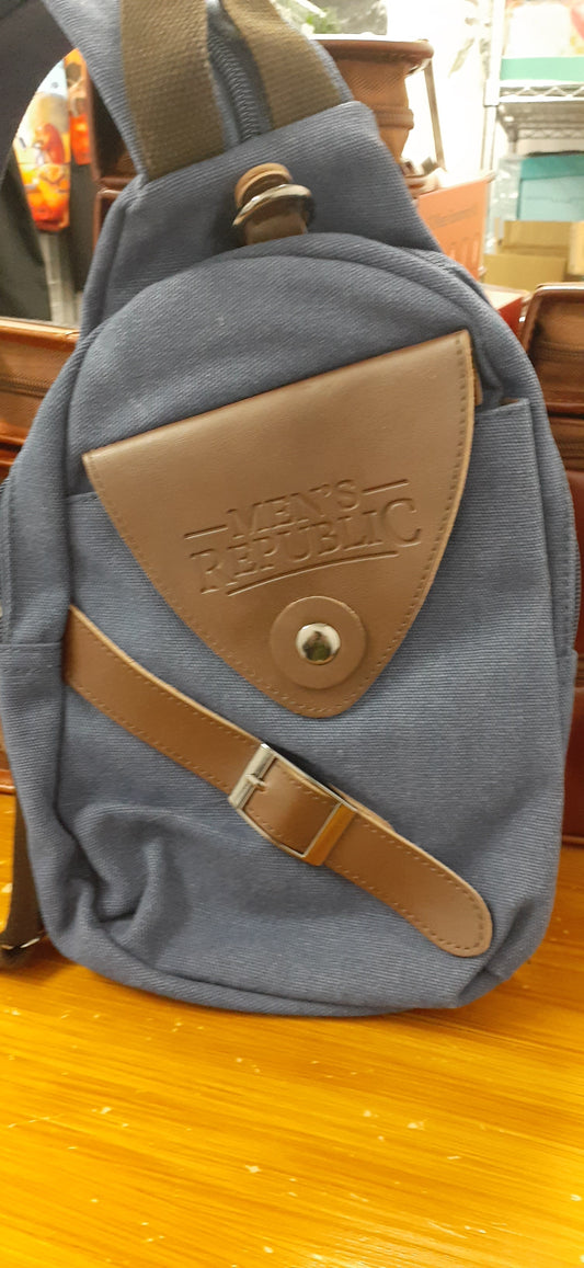 BackPack Canvas Sling Bag - Blue