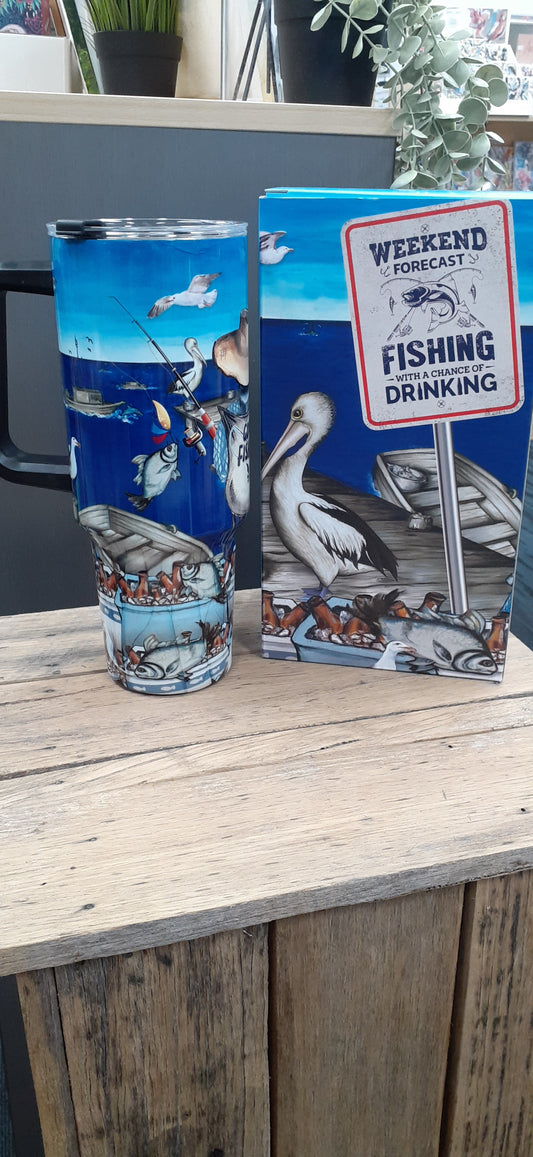 Lisa Pollock SS Mug Gone Fishing 1.2 L