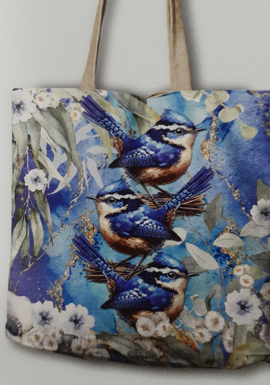 Reusable Shopping Bag Cheeky Wrens