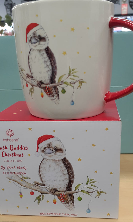 Bush Buddies Christmas Mug Kookaburra