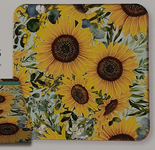 Lisa Pollock Coaster Set 6 Bee Sunny