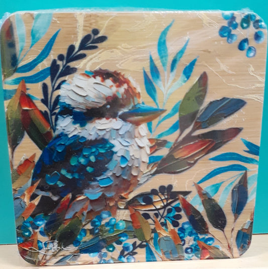 Lisa Pollock Coaster Set 4 Charming Kooka