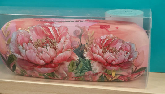 Lisa Pollock Glasses Case Coral Peony