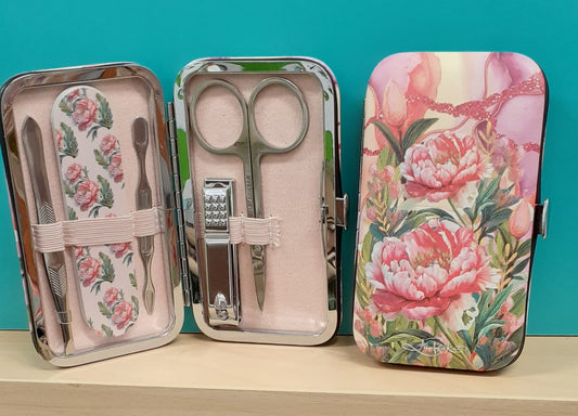 Manicure Set Coral Peony