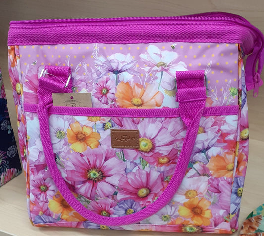 Lisa Pollock Lunch Cooler Bag Wistful Wildflowers