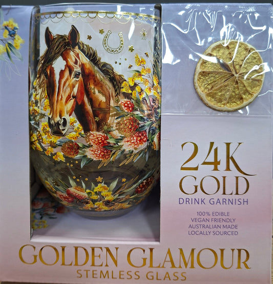 Lisa Pollock Stemless Glass Country Dusk