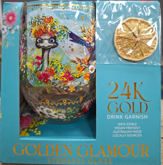 Lisa Pollock Stemless Glass Australian Native