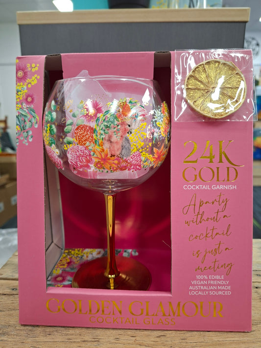 Lisa Pollock Cocktail Glass Australian Natives