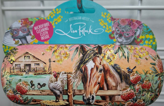 Lisa Pollock Glasses Case Country Dusk