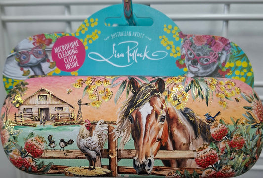 Lisa Pollock Glasses Case Country Dusk