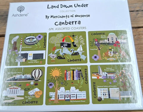 Coaster Set 6 Land Down Under Canberra