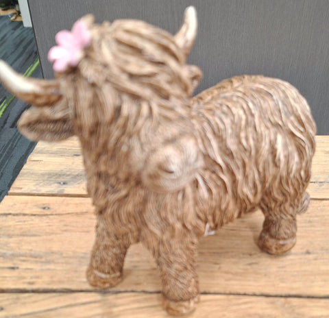 Resin Highland Cow Standing