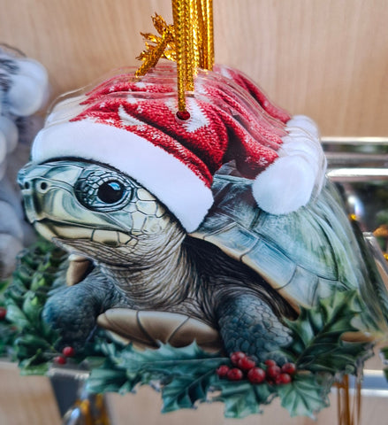 Acrylic Xmas Turtle