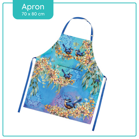 Apron Cotton Royal Wrens