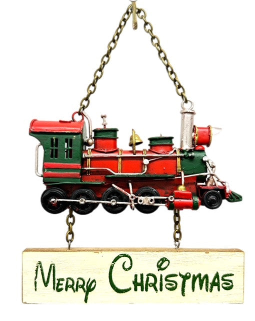 Train Christmas Sign