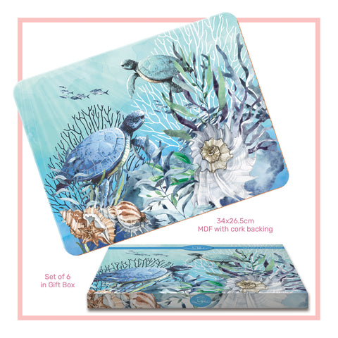 Lisa Pollock Placemat Turtle