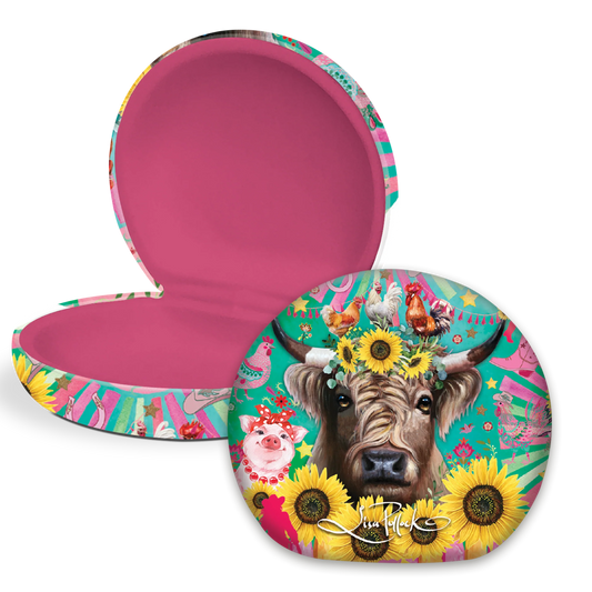 Lisa Pollock Travel Accessories Case Carnival Cow
