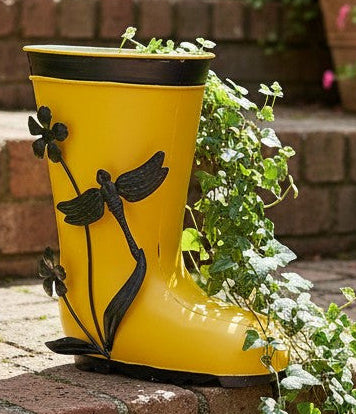 Yellow Welly Planter