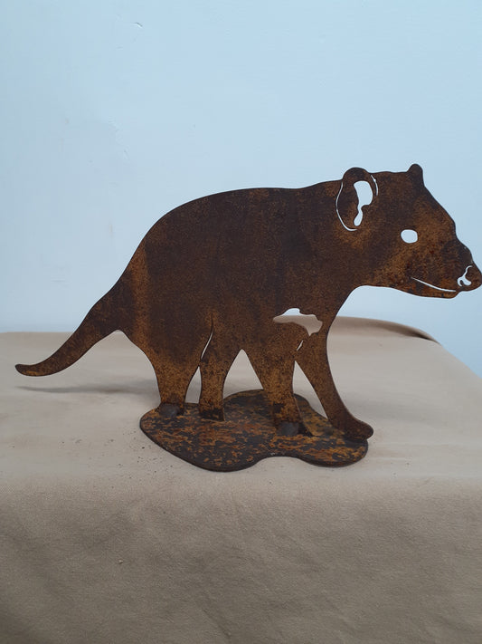 Rusty Tasmanian Devil on Stand