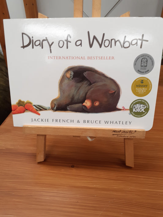 Diary of a Wombat Board Book Australian Children's Book