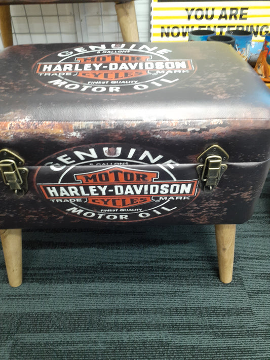 Storage Stool Harley Davidson Genuine Lg