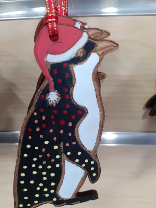 Xmas Laser Cut Indigenous Penguin