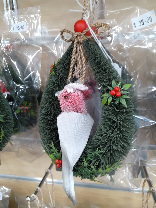 Galah Xmas Door Hanger