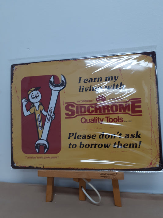 Sidchrome Old Tin Sign