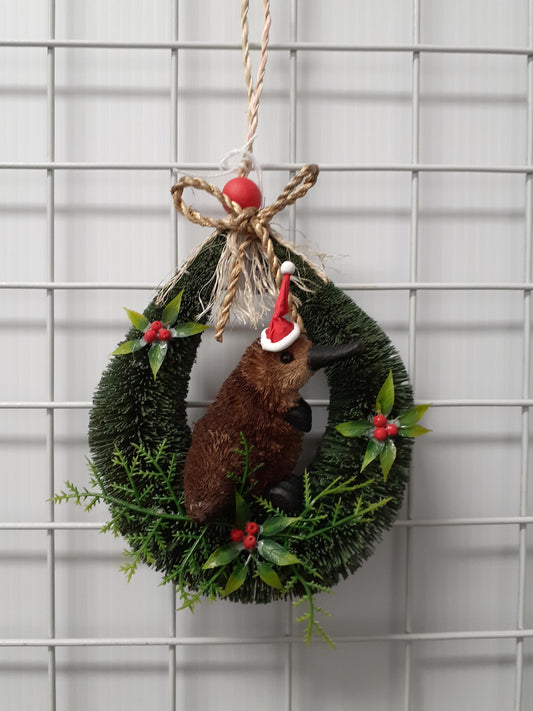 Platypus Xmas Door Hanger