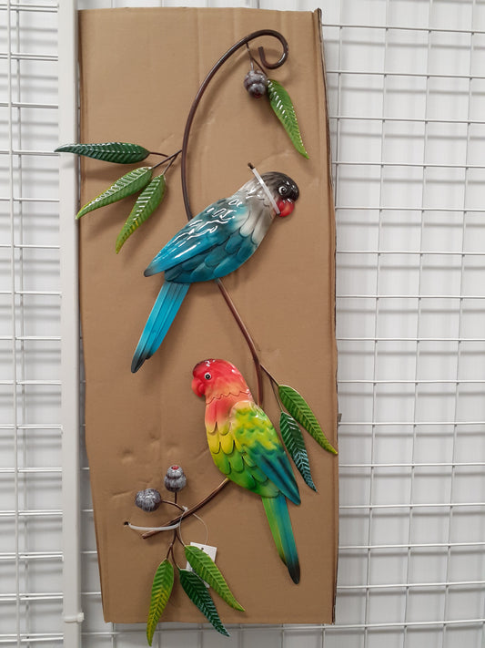 Parrot Pair & Gumnuts Wall Art