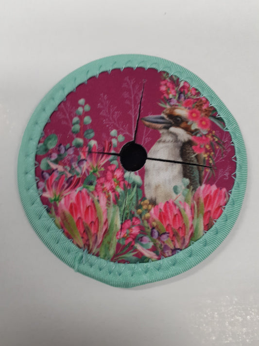 Lisa Pollock Wine Glass Coaster Blush Kookaburra