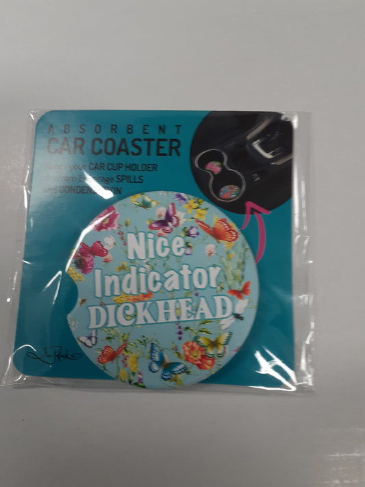 Lisa Pollock Car Coaster Nice Indicator