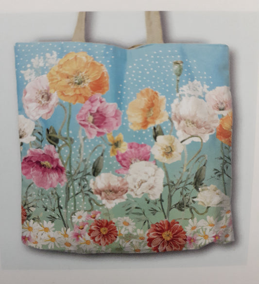 Reusable Shopping Bag Lisa Pollock Summer Poppies