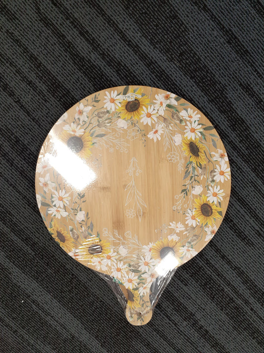 Lisa Pollock Round Serving Platter Daisy Chain