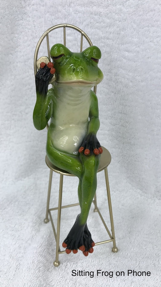 Quirky Frog on a Seat