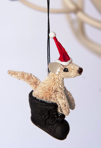 Joey in A Boot Christmas Tree Ornament